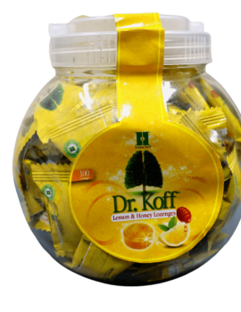 Dr. Koff Lozenges Jar Honey & Lemon (Plain)